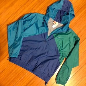 Vintage Nike Quarter Zip Hooded Windbreaker!